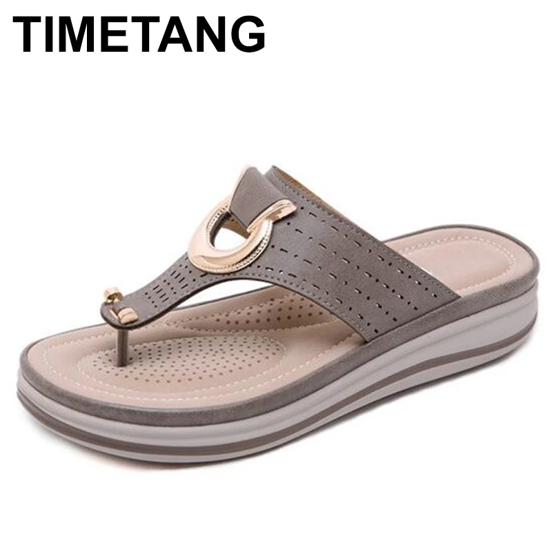 TIMETANG женские FlipflopCork кожаные Тапочки домашние тапочки обувь офисные туфли на