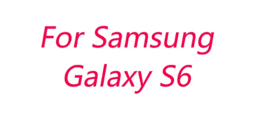 Изготовленный на заказ логотип DIY печати фото чехол для samsung Galaxy S3 S4 S5 мини S6 S7 S8 обратите внимание на возраст 2, 3, 4, 5, 6, 8, C5 C7 C8 C9 Pro индивидуальная Обложка - Цвет: For Samsung S6