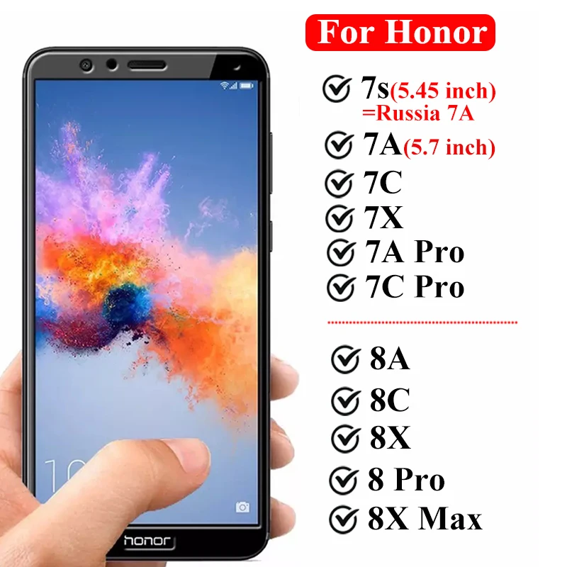 Защитное стекло на Honor 7a pro 7c 8a 8x max 8c 7x7 s 8 a c x Для huawei xonor armor закаленное защитное стекло a7 c7 c8