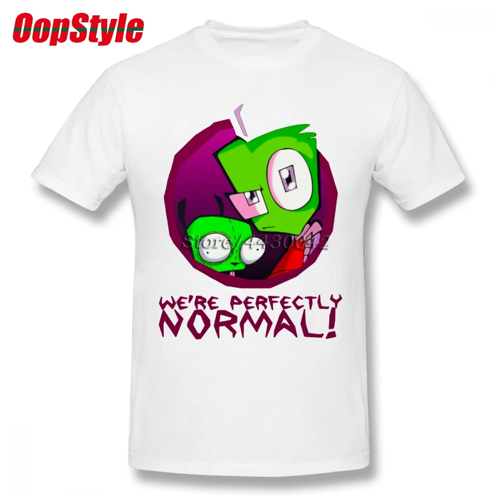 Мужская футболка с коротким рукавом Invader Zim Gir Alien летняя хлопковая размер плюс 4XL