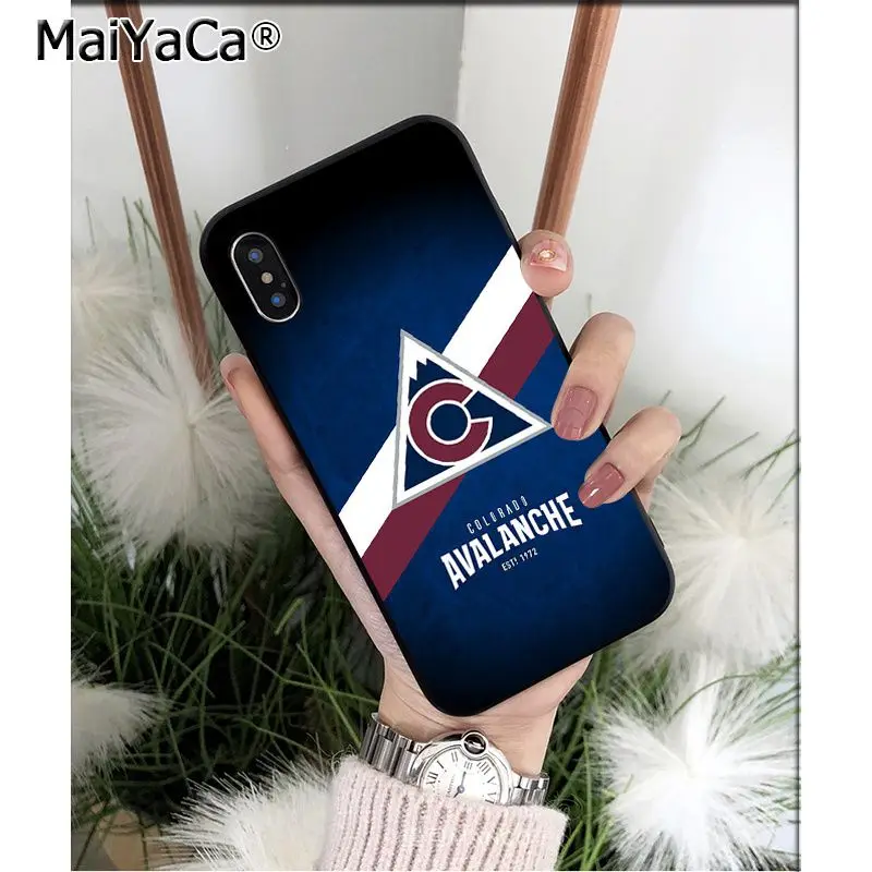 MaiYaCa Colorado Avalanche Силиконовый ТПУ мягкий черный чехол для телефона для iPhone 8 7 6 6S Plus 5 5S SE XR X XS MAX Coque Shell