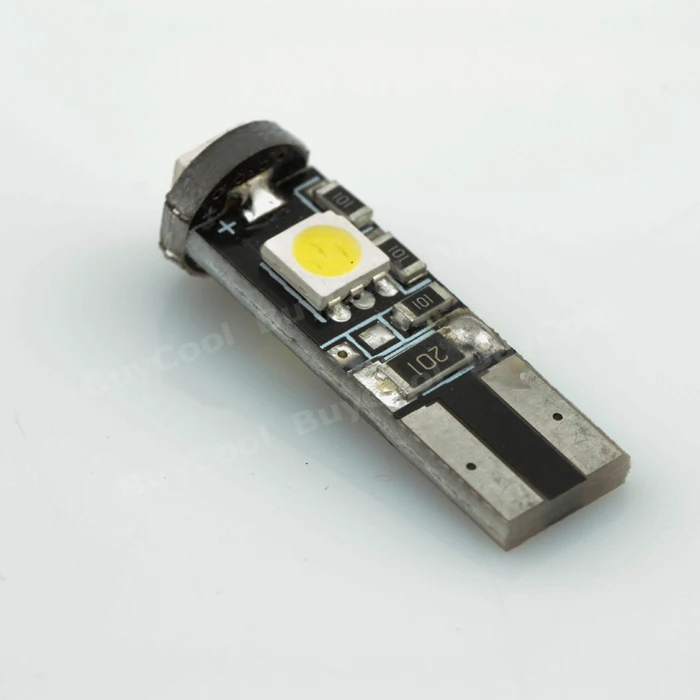 Прямая поставка с фабрики 1 шт. Белый T10 CANBUS 3SMD 5050 светодиодный автоматический