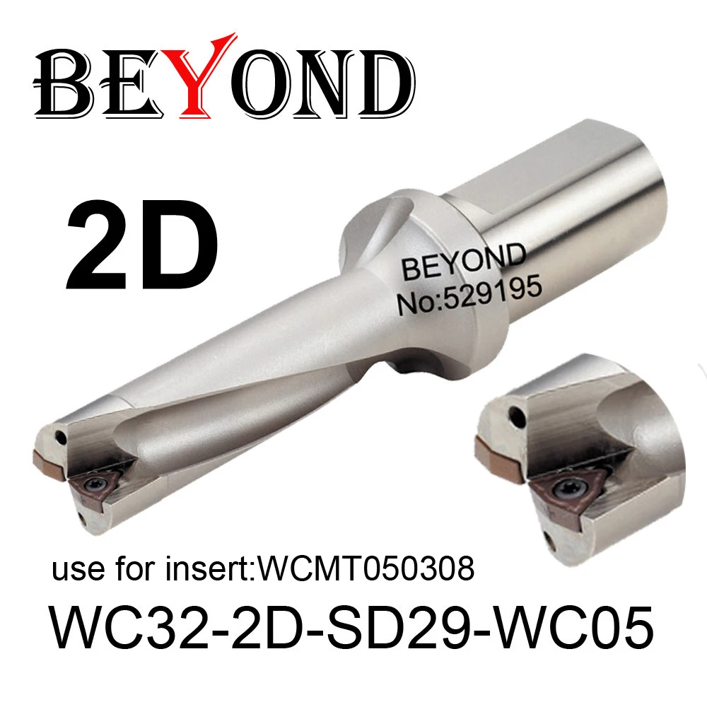 BEYOND WC 2D SD29 5 29 мм WC32-2D-SD29-WC05 U Использование твердосплавных пластин для сверления WCMT