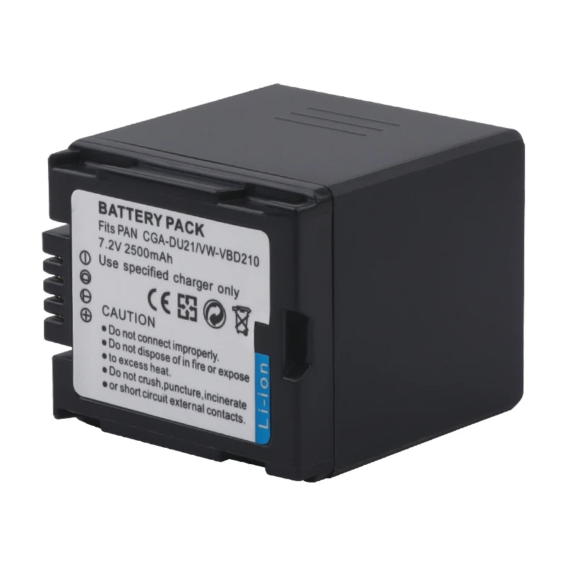 A BATTERY 2 шт. CGA-DU21 CGA DU21 Батарея для цифрового фотоаппарата Panasonic VW-VBD210 NV-GS330 DZ-BP21 GS400 GS408 GS500 GS508 MX500 PV-GS90 - Цвет: A BATTERY