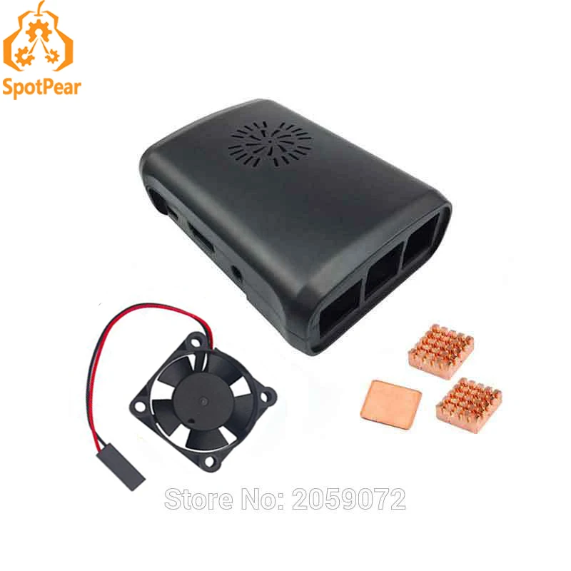 Raspberry Pi крутой комплект радиаторов корпус из АБС пластика с вентилятором и