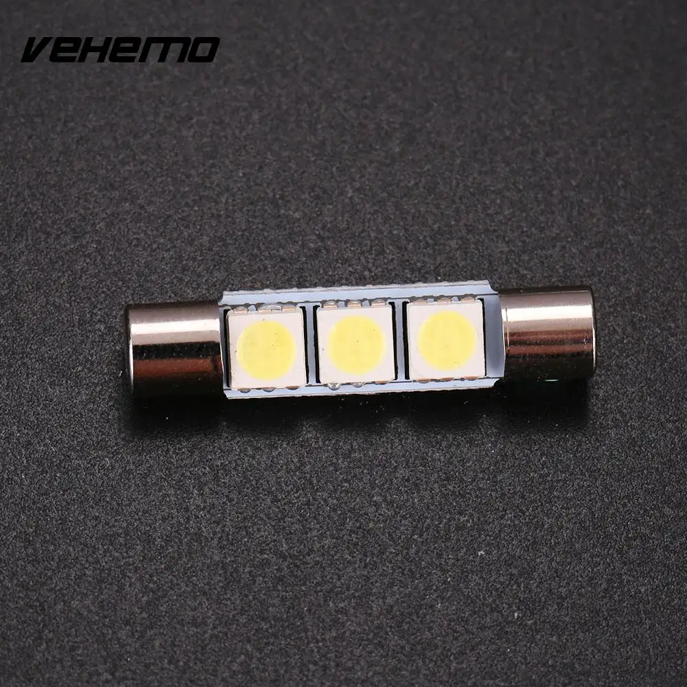 Vehemo LED Автомобильный сигнальный фонарь для чтения 31 мм 5050 3SMD Лампа DC 12V прочный |