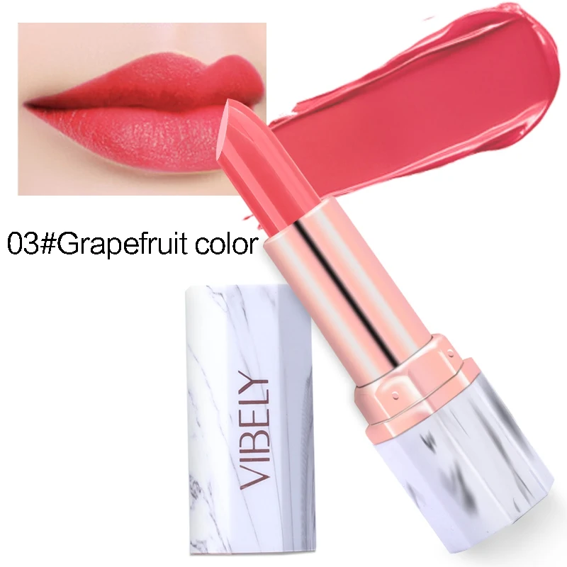 Популярная Нефритовая помада в форме мрамора для макияжа губ Марка 2018 горячая