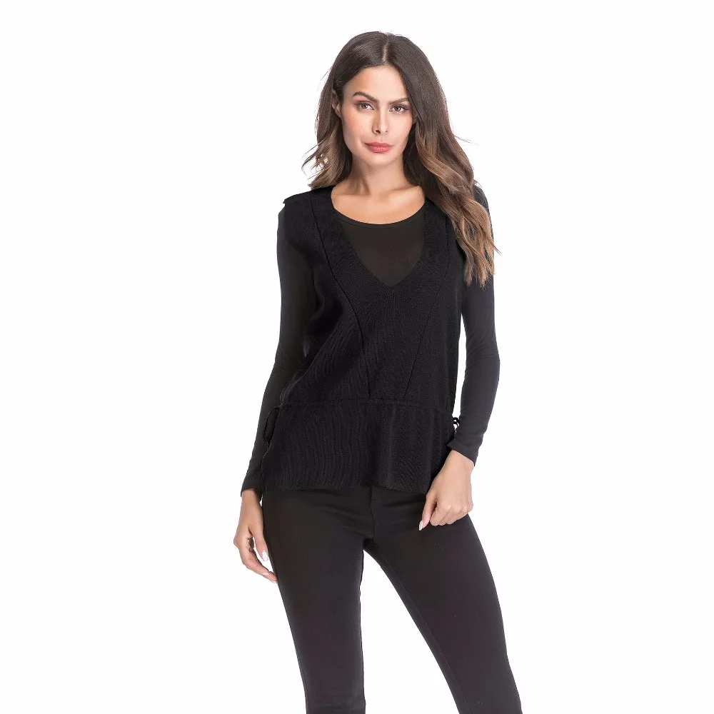 

YYFS 2019 New Casual Brand WaistCoat colete Feminino Women vest Fashion Wardrobe Slim cotton vest Female Sleeveless Waistcoat