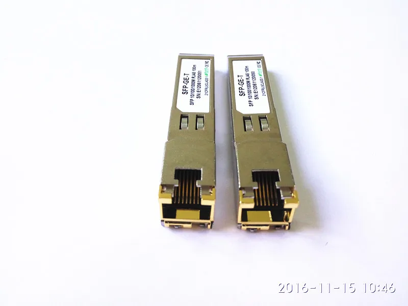 2 шт./лот оптоволоконный 1000base-T медный SFP модуль приемопередатчика соединитель RJ45