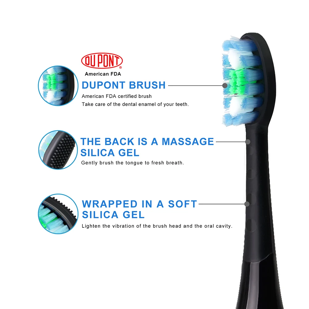 2 шт. сменные насадки для электрической зубной щетки|Детали приборов личной