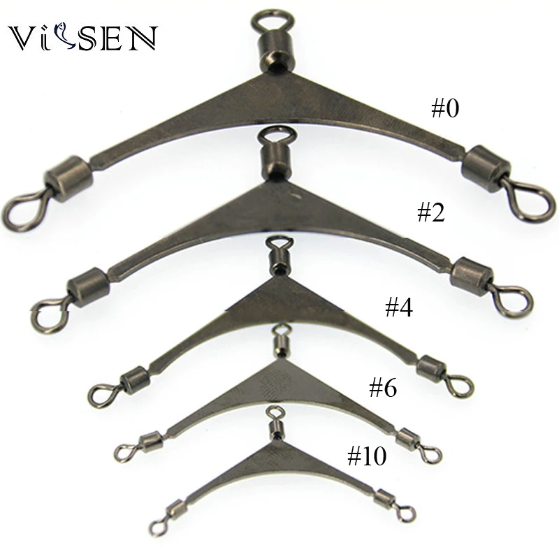Vissen 10pcs/много вертлюги прокатки вертлюги море Рыбалка аксессуары снасть разъем прокатки вертлюги 3-полосная вертлюги