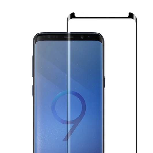 Black 10 шт./лот для Galaxy S9 накладка 3D закаленное стекло Экран протектор для samsung S9+ S9 Экран защитная пленка - Цвет: Black