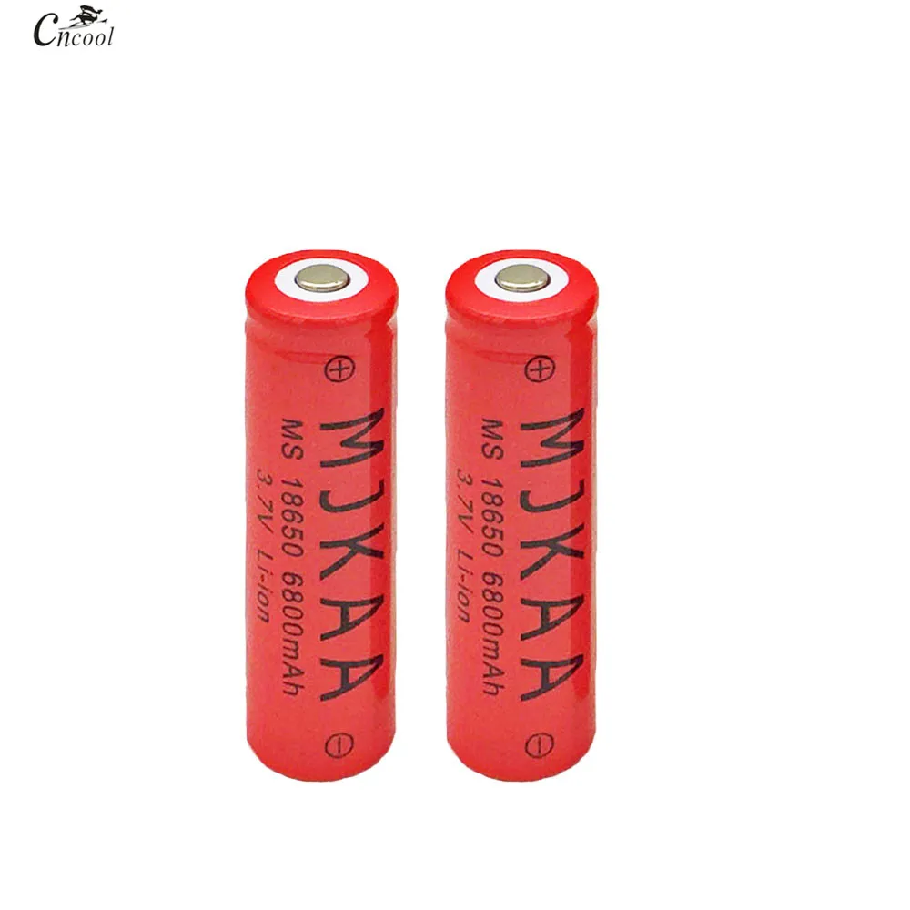 MJKAA 2 шт./партия 18650 литий ионная батарея mAh 3 7 V перезаряжаемые батареи для
