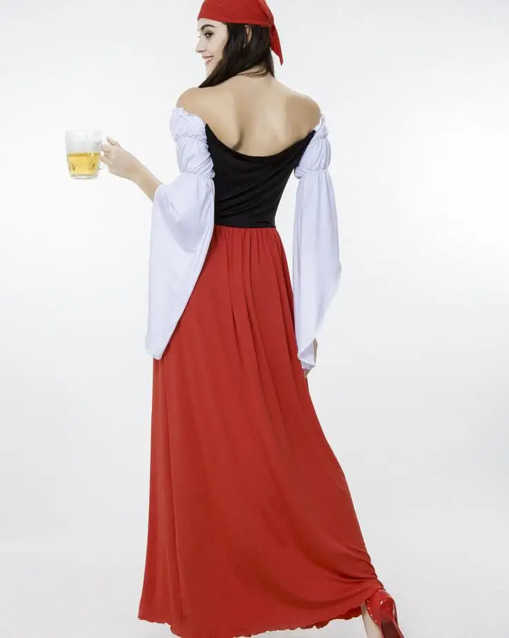 Немецкий костюм для девочек с пивом горничной из баварского Октоберфеста