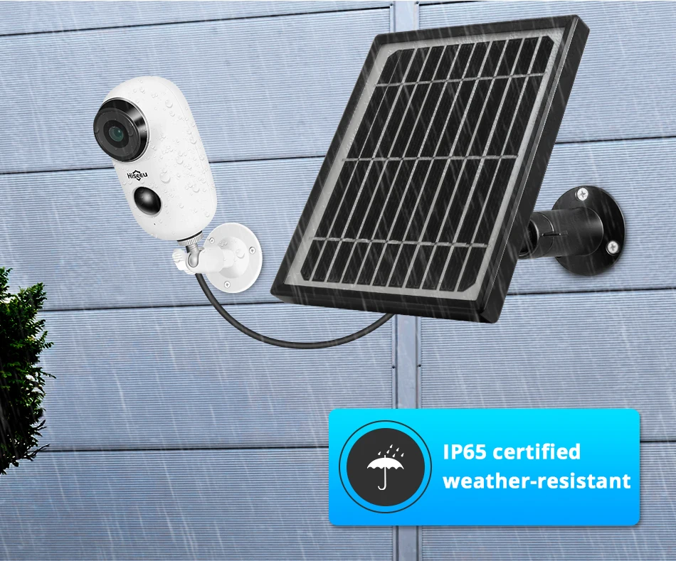1080P Wifi батарея ip-камера уличная солнечная панель Беспроводная перезаряжаемая камера водонепроницаемая PIR сигнализация Hiseeu
