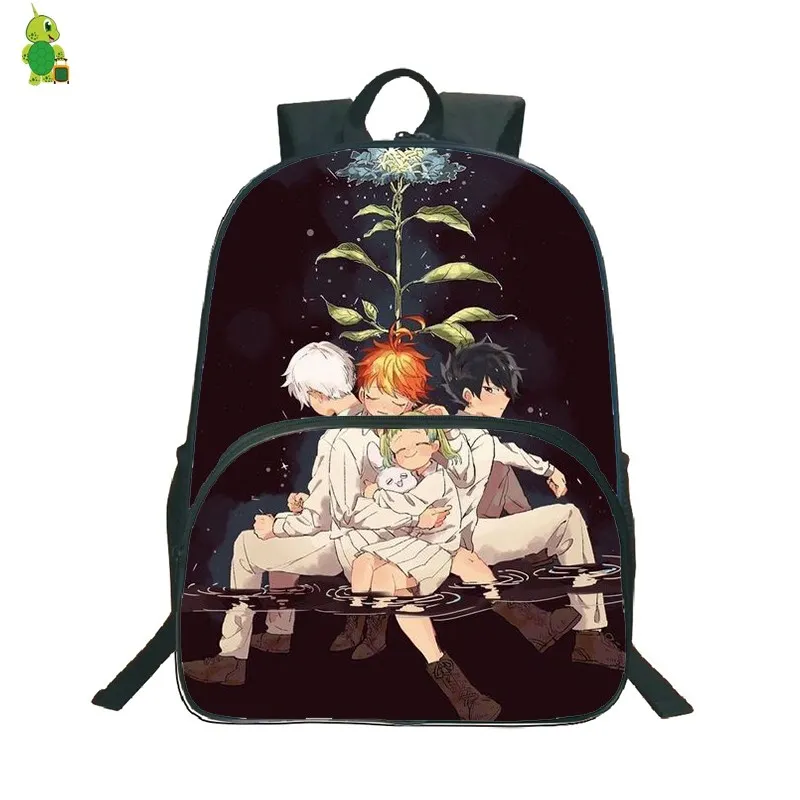 Аниме обещанный рюкзак Neverland Mochila школьные сумки для подростков женщин и мужчин большая дорожная сумка водонепроницаемый рюкзак для ноутбука - Цвет: 1