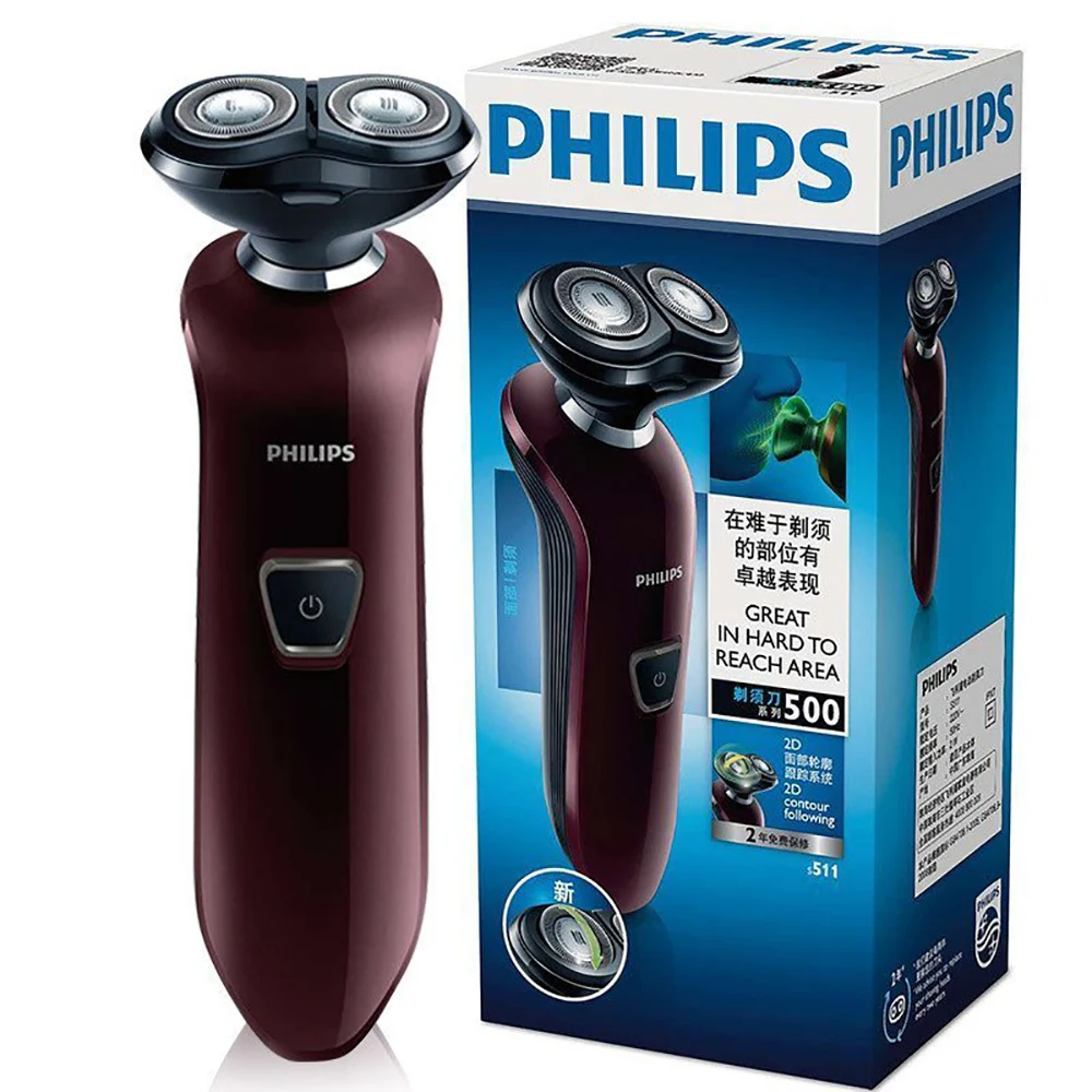 Philips Водонепроницаемый электробритва влажной/сухой с двойным лезвием