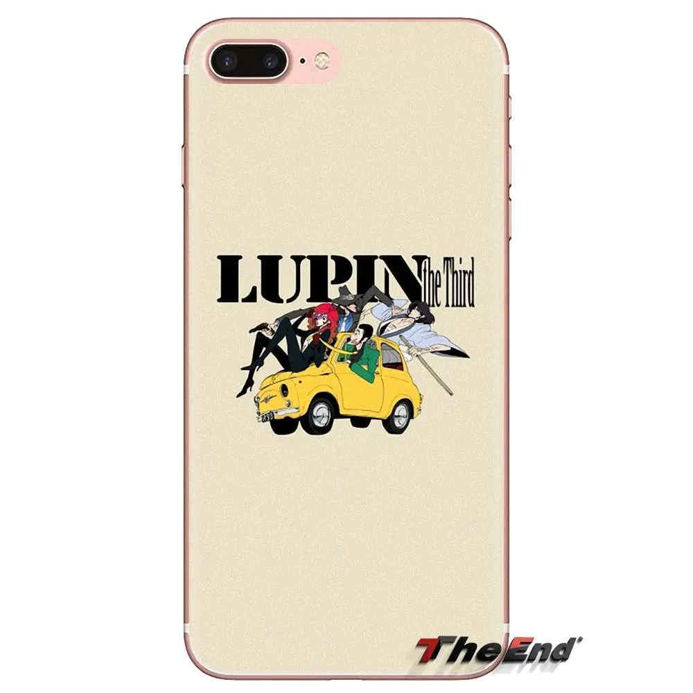 Transparent TPU Skin Cover For LG Spirit Motorola Moto X4 E4 E5 G5 G5S G6 Z Z2 Z3 G2 G3 C Play Plus Mini cartoon Lupin The Third |
