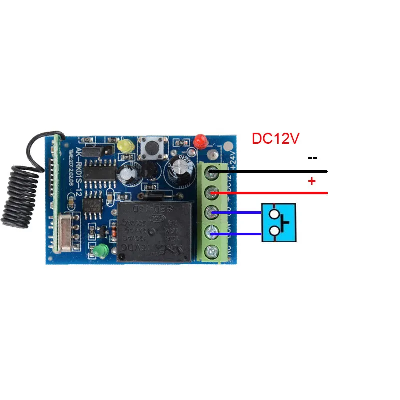 Приемник дистанционного управления для гаражной двери 12 В постоянного тока 1