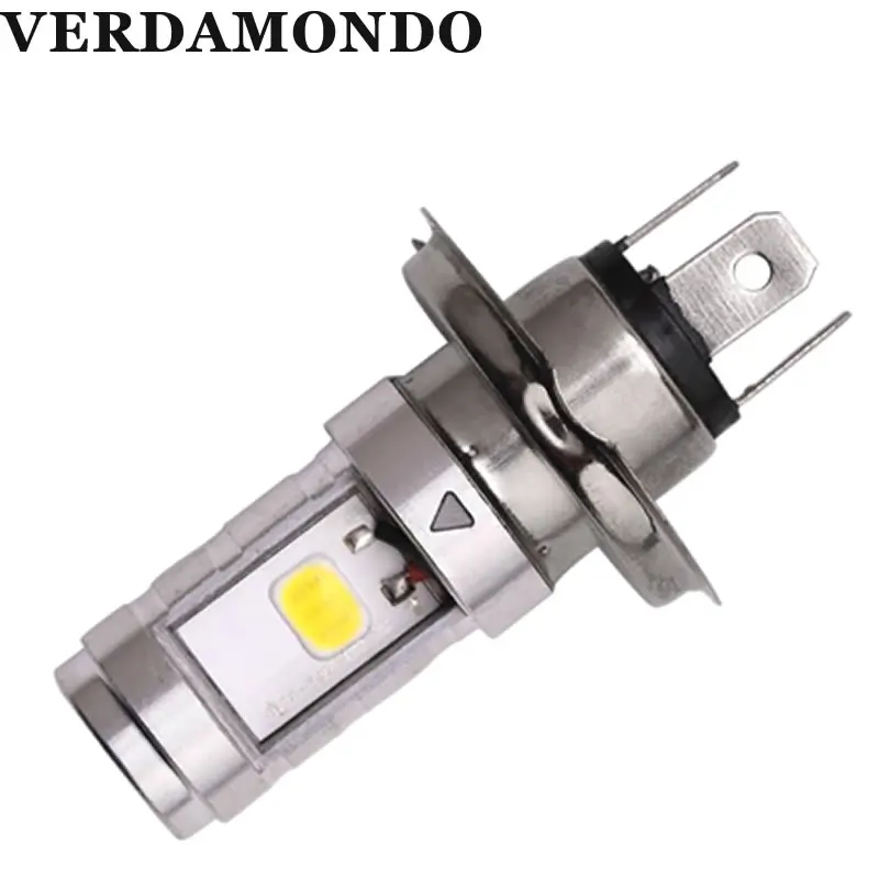 

H4 Motorcycle Light Electric Car COB LED Headlights High Low Beam Bulb Easy To Install Regardless Of Positive And Negative Pole