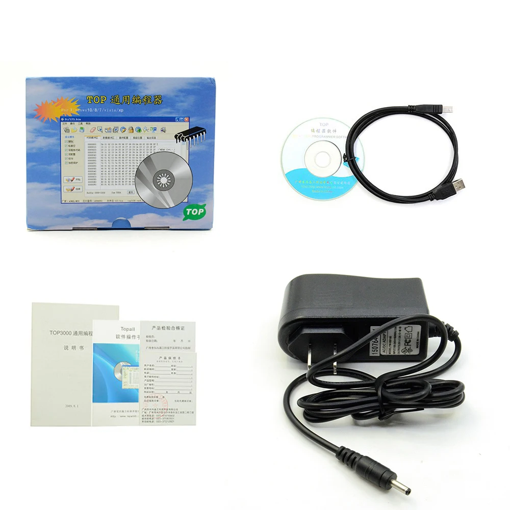 VSTM TOP3000 универсальный для MCU EPROMs программируемый TOP 3000 ECU программатор