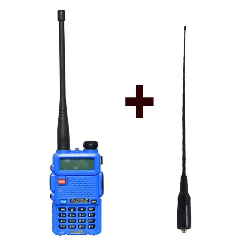 5W blue Портативное радио Baofeng UV-5R двухстороннее радио портативная рация Двухдиапазонная uv 5r с двойной широкополосной SMA-F женская мягкая антенна 771 - Цвет: 5W blue
