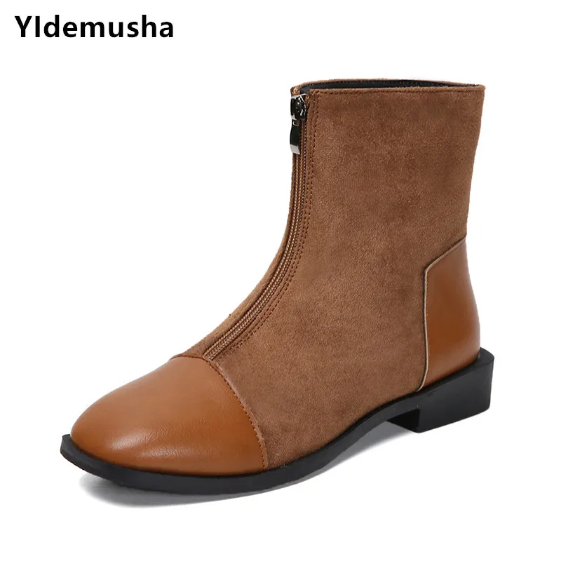 Новинка 2019 весенне зимние сапоги YIdemusha брендовые дизайнерские плюшевые дождевые