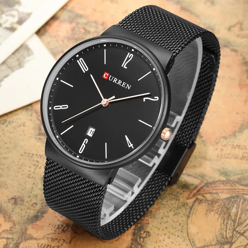 Спортивные мужские часы Curren Лидирующий бренд Роскошные водонепроницаемые
