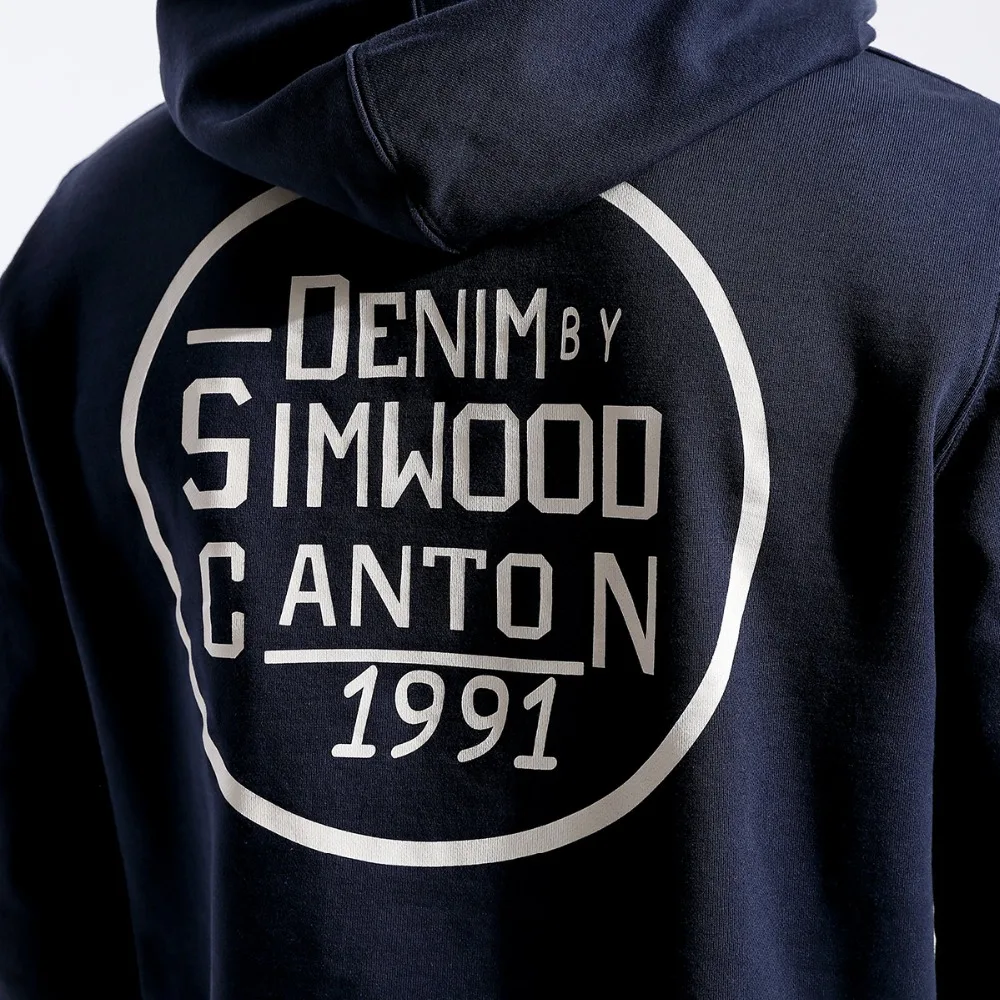 Мужское худи с надписью SIMWOOD брендовый спортивный пуловер в стиле хип хоп свитшот