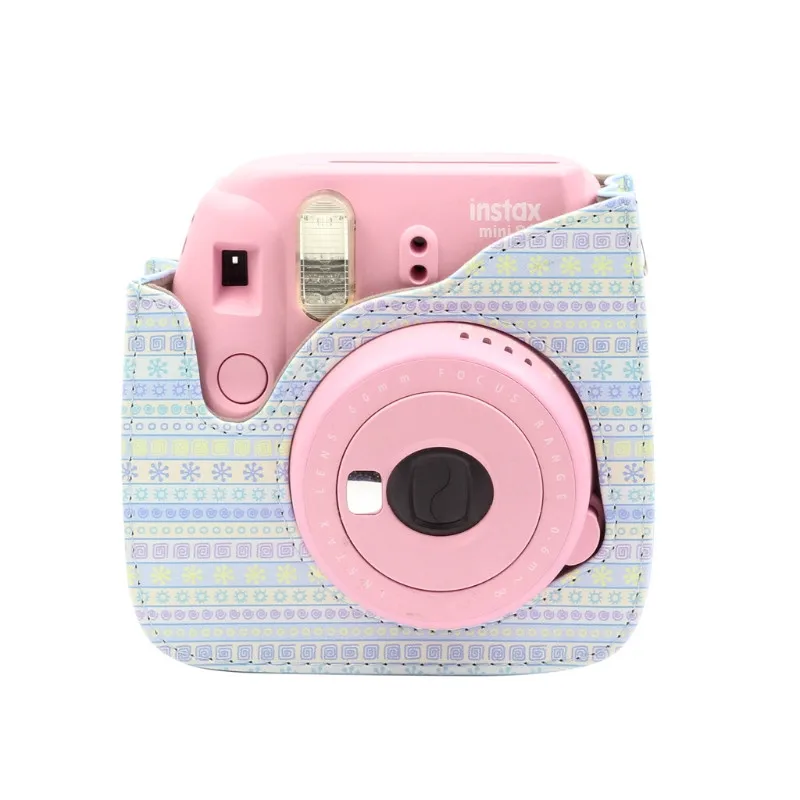 Для Fujifilm Instax Mini 8 8+ 9 Аксессуары для камеры цветы из искусственной кожи Защитная сумка на плечо Чехол