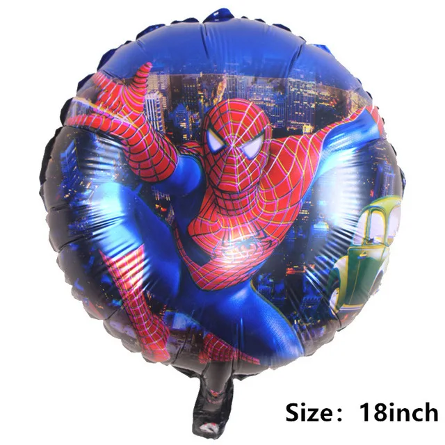 batman spiderman iron man hulk balloon party supplies superhero balloons superman baby super big hero happy birthday ballons toy - Цвет: 1pc