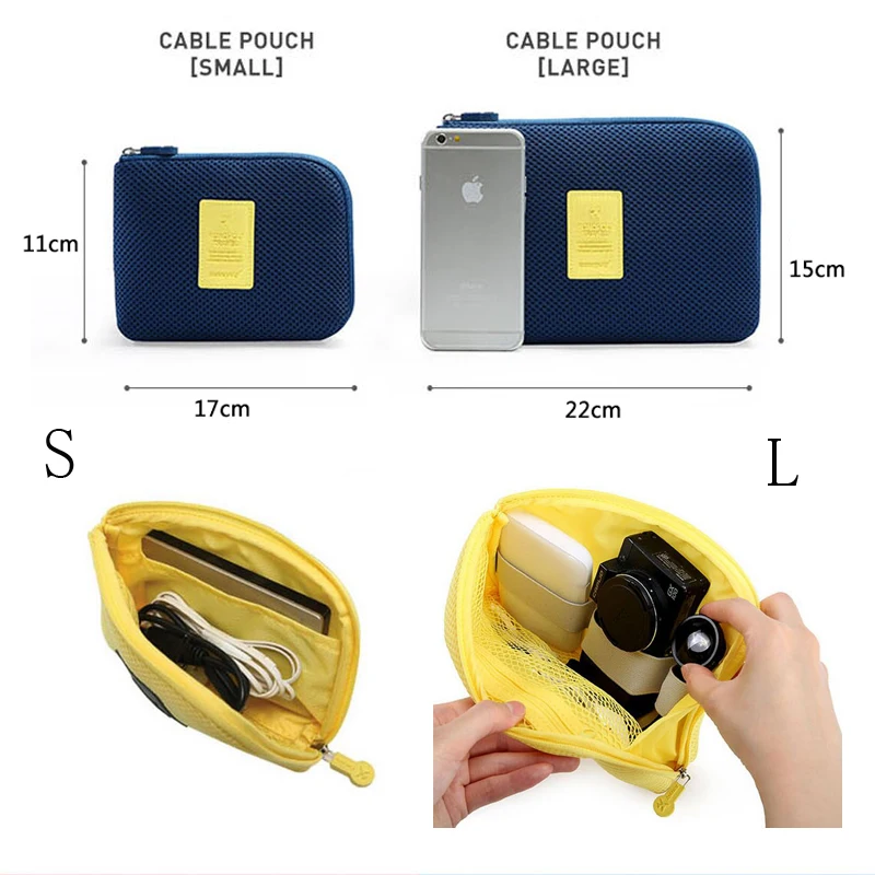 Портативная нейлоновая сумка для хранения HMUNII дорожная деловая цифровая посылка