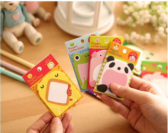 Животных заметки кошка панда слон курица кролик СВИНЬЯ СТИКЕРЫ блокнот для