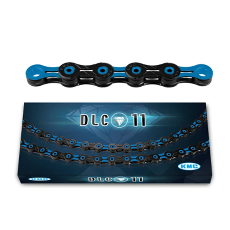 Оригинальный KMC X11SL DLC 11 скоростной черный/синий для треккинга 116 звеньев супер