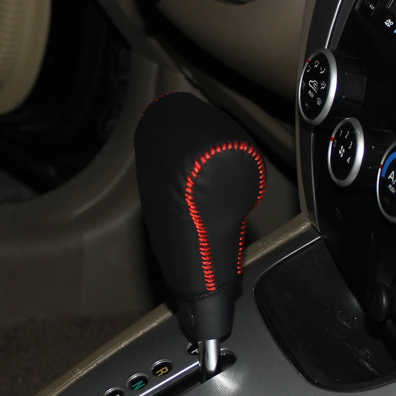 Чехол из натуральной кожи для Hyundai Tucson AT чехол ручки переключения передач|gear knob