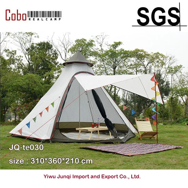 

Indian Style Pyramid Tipi Tent UNI 10ft Double Door Waterproof Mesh Teepee Camping Luxury Mongolian Yurt Family Tent Lightweight