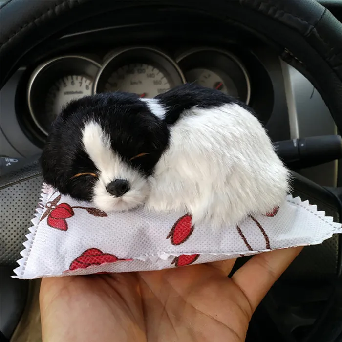Dog---Black White Автомобильный автомобиль украшение Кошка Собака бамбуковый уголь мешок освежитель воздуха Очищает активированный уголь формальдегид Удалить мешок аксессуары - Название цвета: Dog---Black White