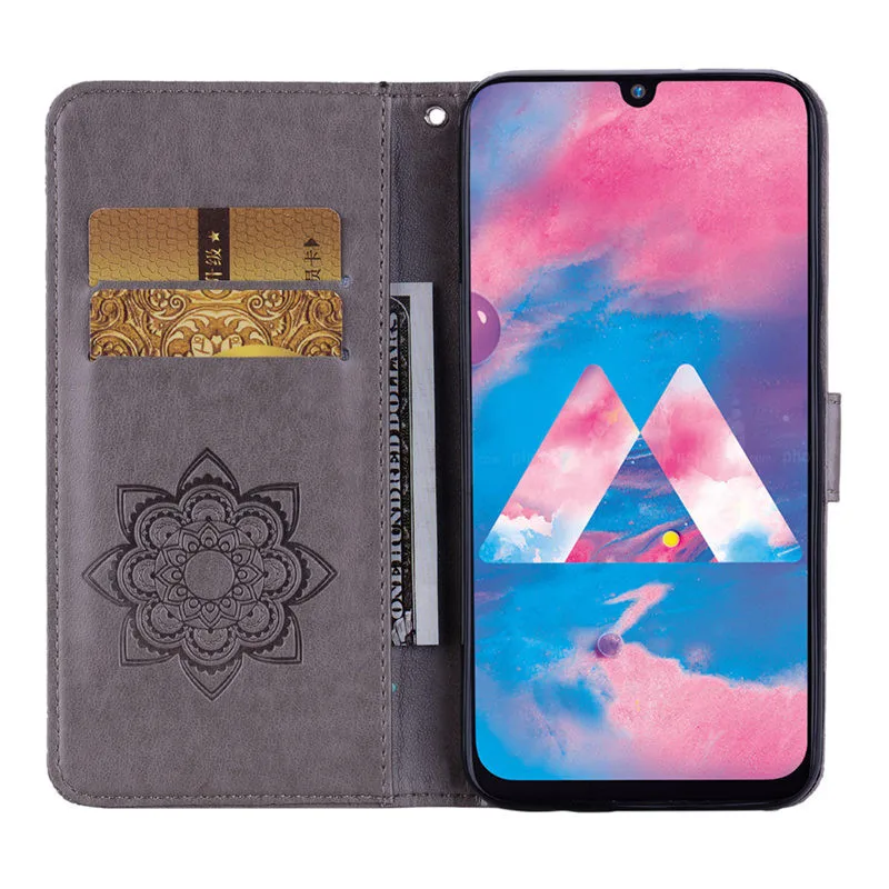 Кожаный чехол-книжка чехол для samsung Galaxy A10 A20 A30 A40 A50 A70 M10 M20 M30 чехол Обложка с изображением совы специальный чехол-портмоне с функцией подставки чехол с ремешком