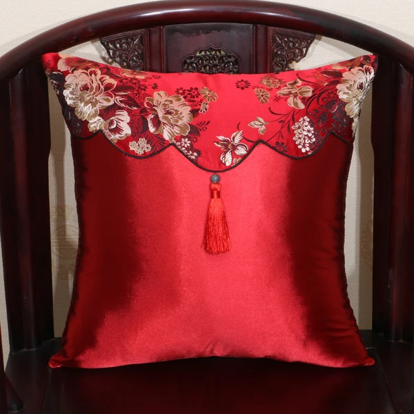 Винтажный китайский чехол с кисточками в стиле пэчворк украшение для дивана
