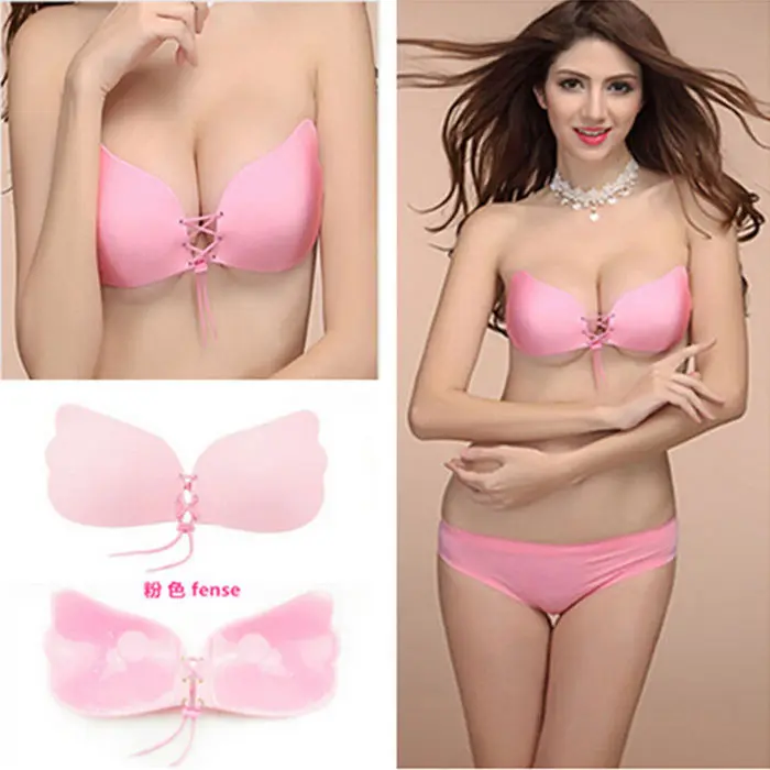 Силиконовые Невидимые бюстгальтеры самоклеящиеся пуш ап без бретелек с открытой