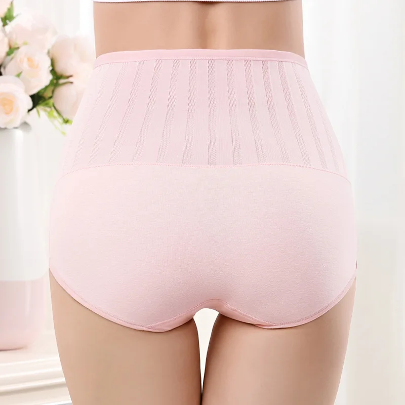 Женское хлопковое нижнее белье с высокой талией сексуальное женское