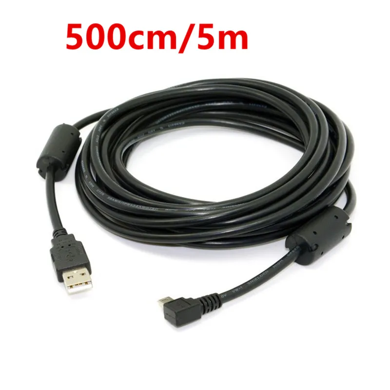 Кабель для передачи данных с USB 2 0 папа на Mini B 5-контактный 90 градусов вверх вниз