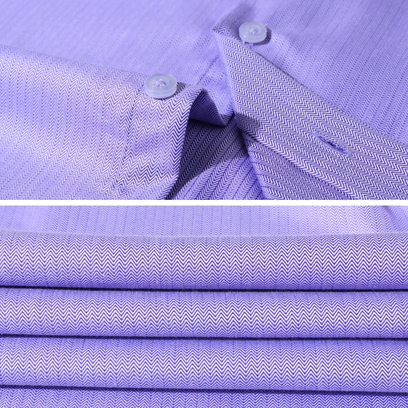 Новинка осени 2018 Мужская фиолетовая Повседневная рубашка с длинным рукавом