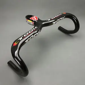 Рукоятка шоссейного горного велосипеда, блестящая, 3K, со встроенным выносом руля