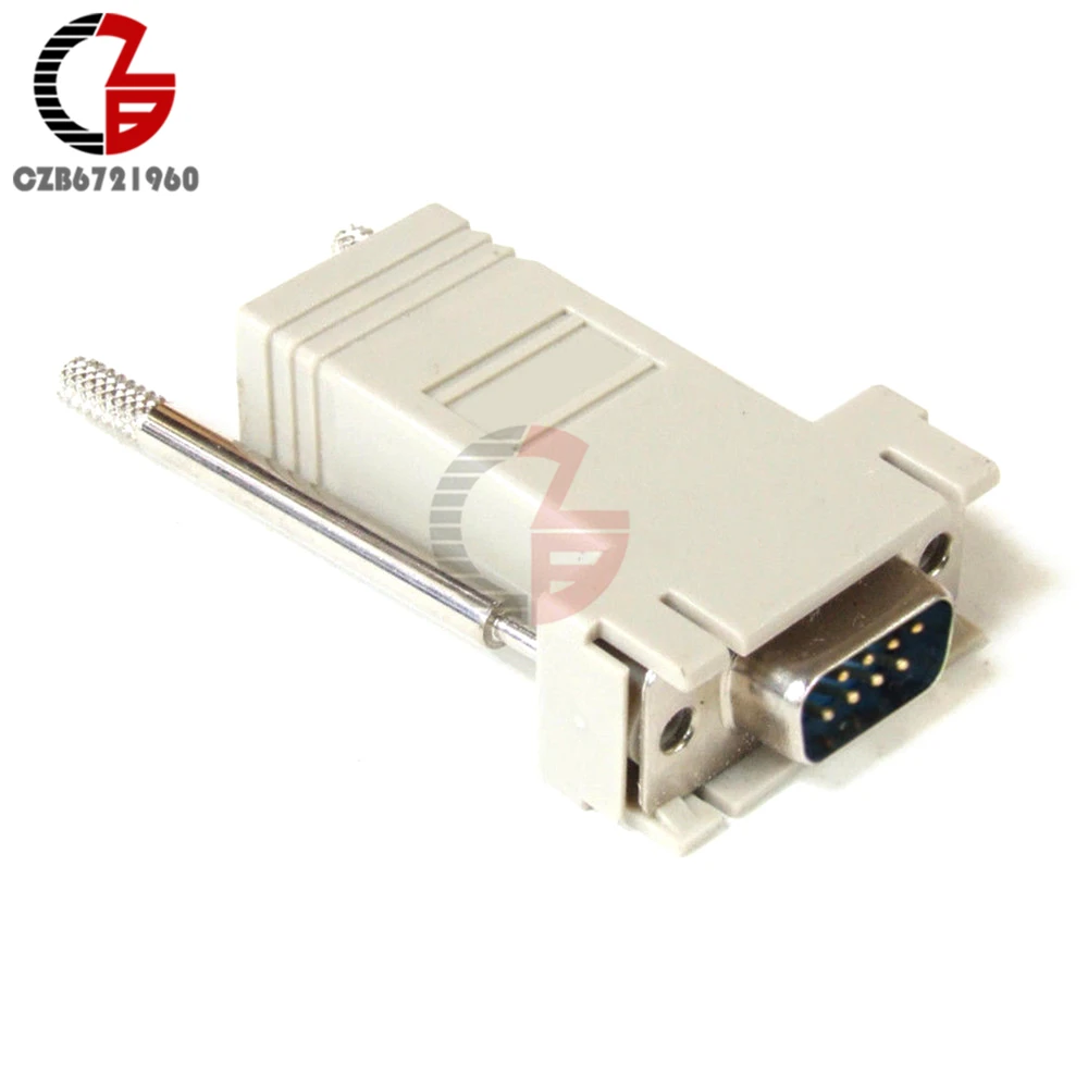 DB9 RS232 Male к RJ45 Female M/F адаптер модуля конвертер соединитель Extender|db9 female adapter|db9 adapterdb9