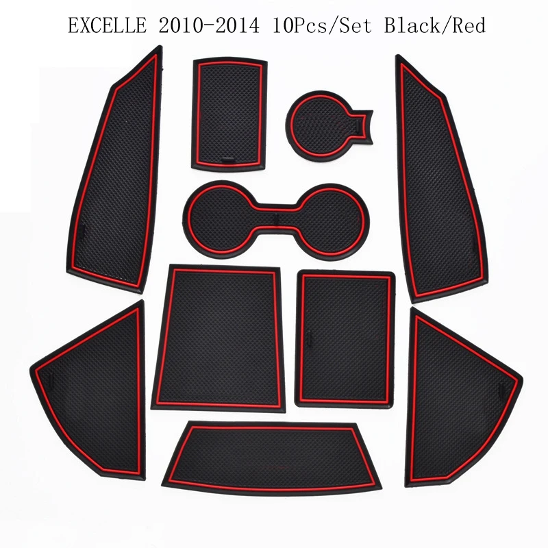

Gate Slot Pad For Buick Excelle 2010 2011 2012 2013 2014 Door Groove Mat Automotive Interior Non-Slip Mats And Dust Mat