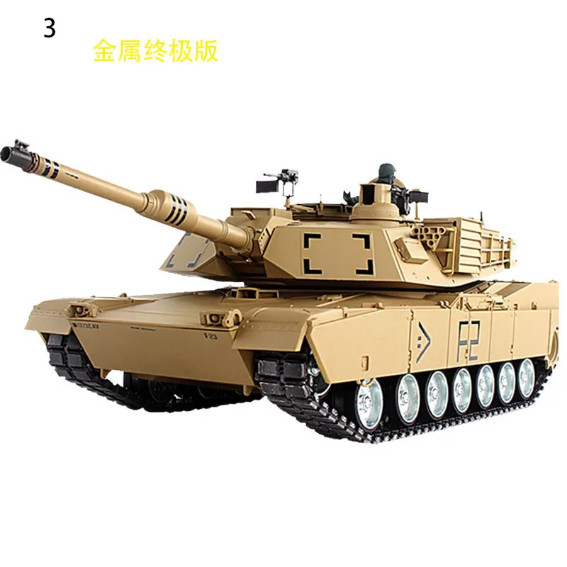 Metal final Edition 1:16 2,4 Ghz US RC M1A2 Abrams Tanque de batalla главный пульт дистанционного управления tanque de batalla humo y sonido детская игрушка Подарки - Цвет: Metal final Edition