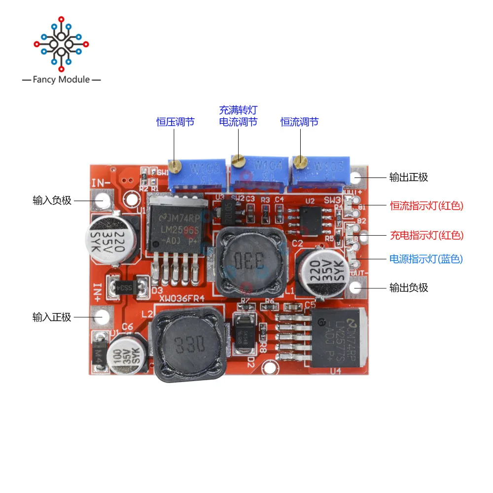 LM2577S LM2596S DC-DC повышающий понижающий модуль преобразователя Напряжения Автоматическая мощность