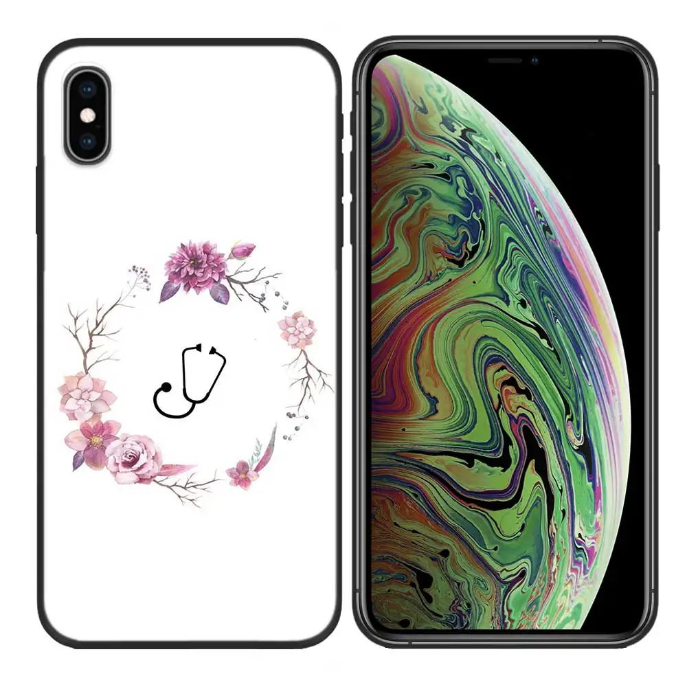 Силиконовый чехол Tasche Deckt Concha Ader медсестры для iPhone X XS XR XS 11 11Pro Max 7 8 6 6S 5 5S SE Plus Fundas Capa