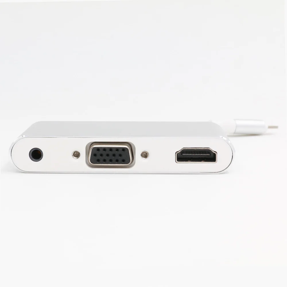 Адаптер с разъемом Lighting to HDMI VGA Аудио 3 5 мм из алюминиевого сплава для Iphone 6 7 8 X Ipad